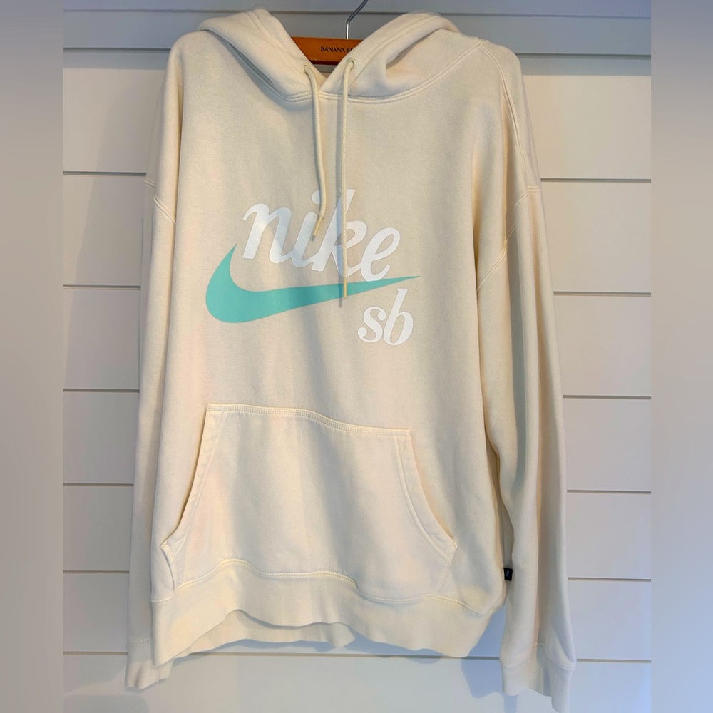 Nike SB cream and aqua hoodie